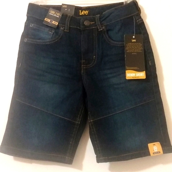 LEE BOY'S SLIM FIT COMFORT STRETCH DENIM SHORTS SIZE 8 NWT - Picture 10 of 10